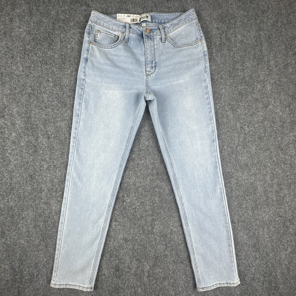 NWT Seven7 Women's 90s High Rise Fitted Straight Leg Jeans Size 4 Light Wash
